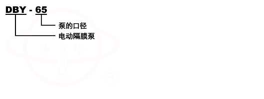 DBY電動(dòng)隔膜化工泵型號(hào)意義
